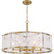 Veil 6 Light 28 inch Legacy Brass Pendant Ceiling Light