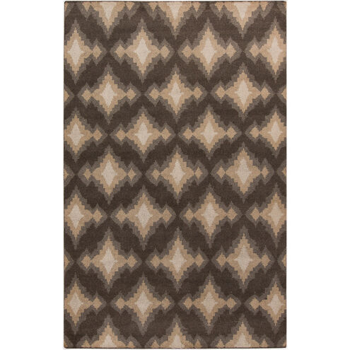 Pueblo 102 X 66 inch Charcoal, Light Gray, Khaki Rug