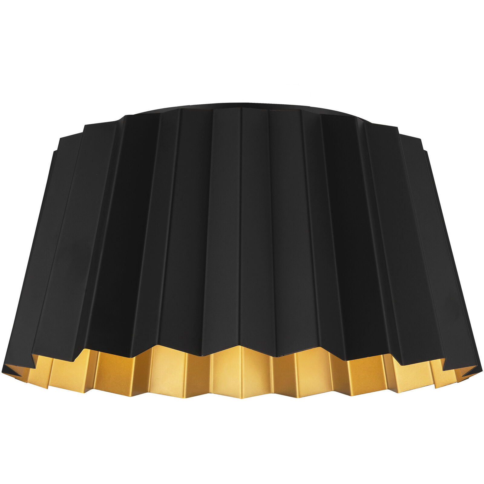 Alora Mood Plisse 2 Light 14.13 inch Matte Black Flush Mount Ceiling Light