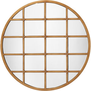 Grid 36 X 36 inch Antique Brass Grid Mirror