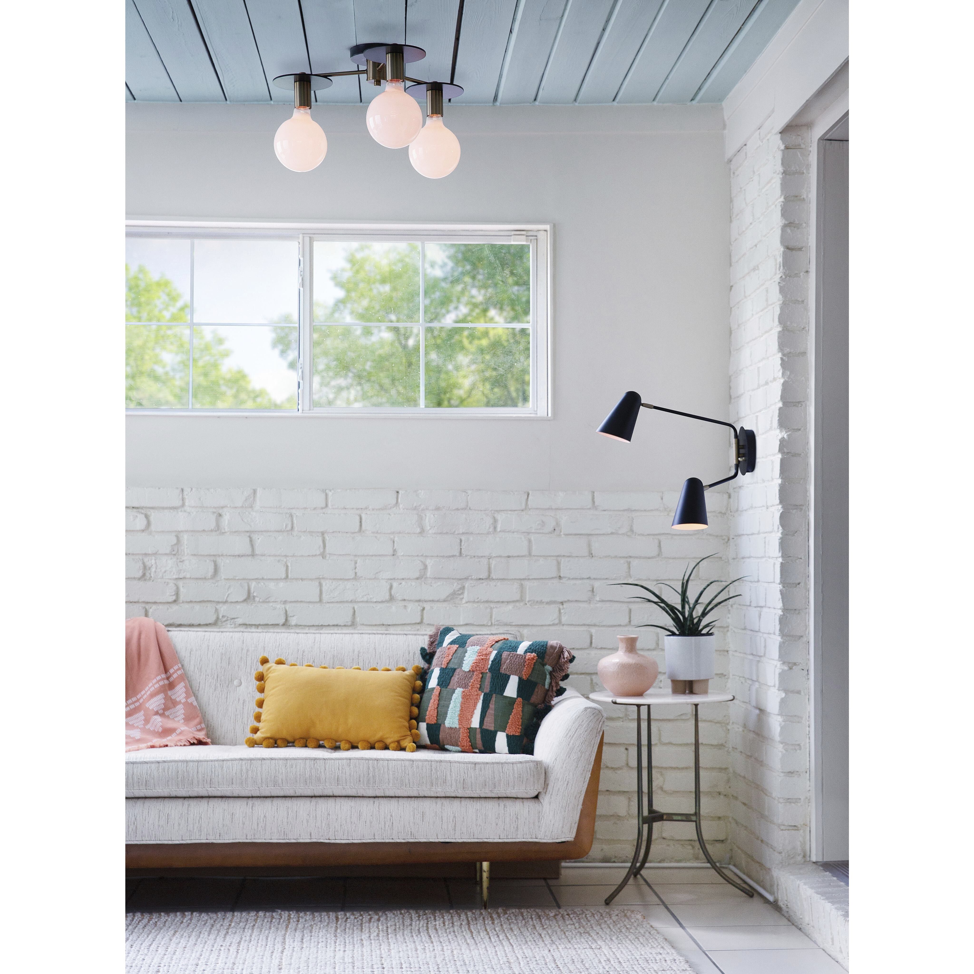 Birdie LED 22.75 inch Black Sconce Wall Light