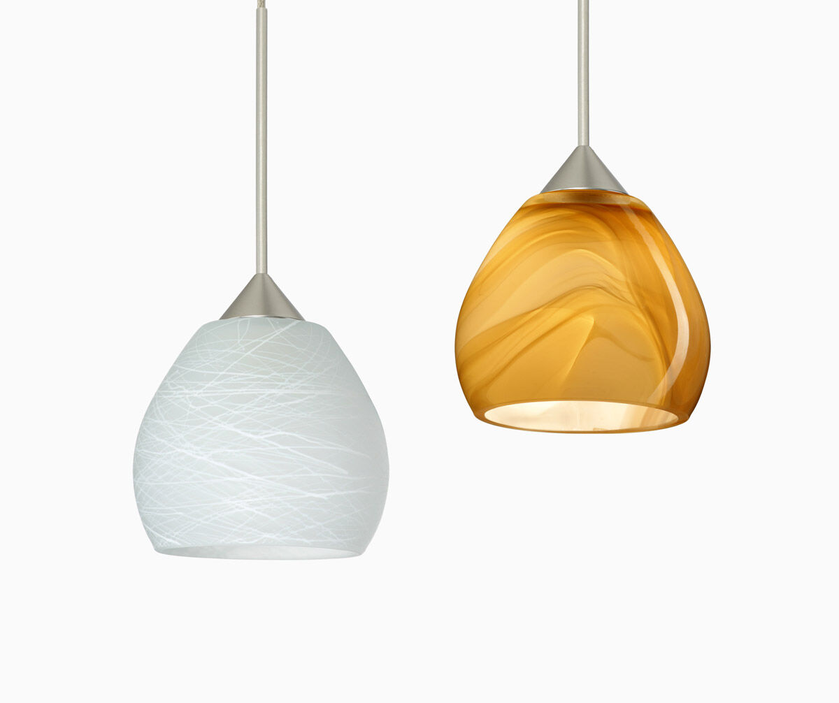 Tay Tay 1 Light Bronze Pendant Ceiling Light in Opal Matte Glass, Halogen