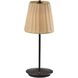Andy 15 inch 1.50 watt Black LED Cordless Table Lamp Portable Light