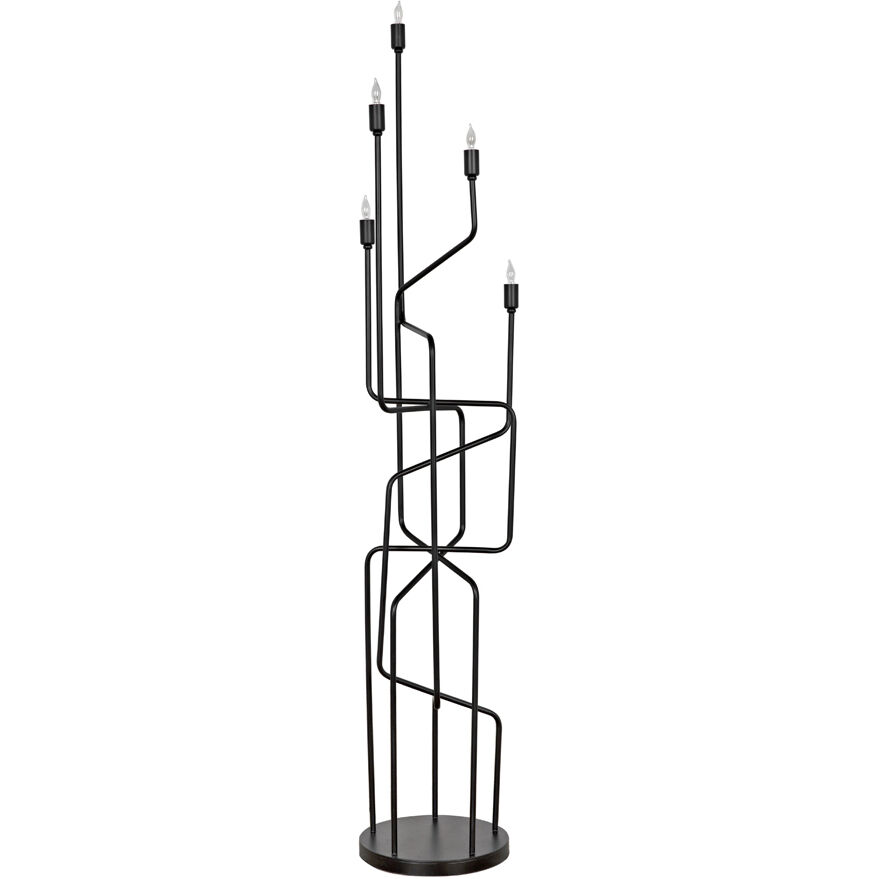 Moriarty 66 inch 40.00 watt Matte Black Floor Lamp Portable Light