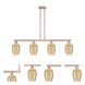 Preston Island Light Ceiling Light in Antique Copper, Mercury Glass