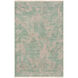 Transcendent 102 X 66 inch Green and Gray Area Rug, Wool