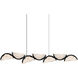 Moon 54 inch Black Chandelier Ceiling Light