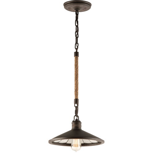 Brooklyn 1 Light 12 inch Heritage Bronze Pendant Ceiling Light