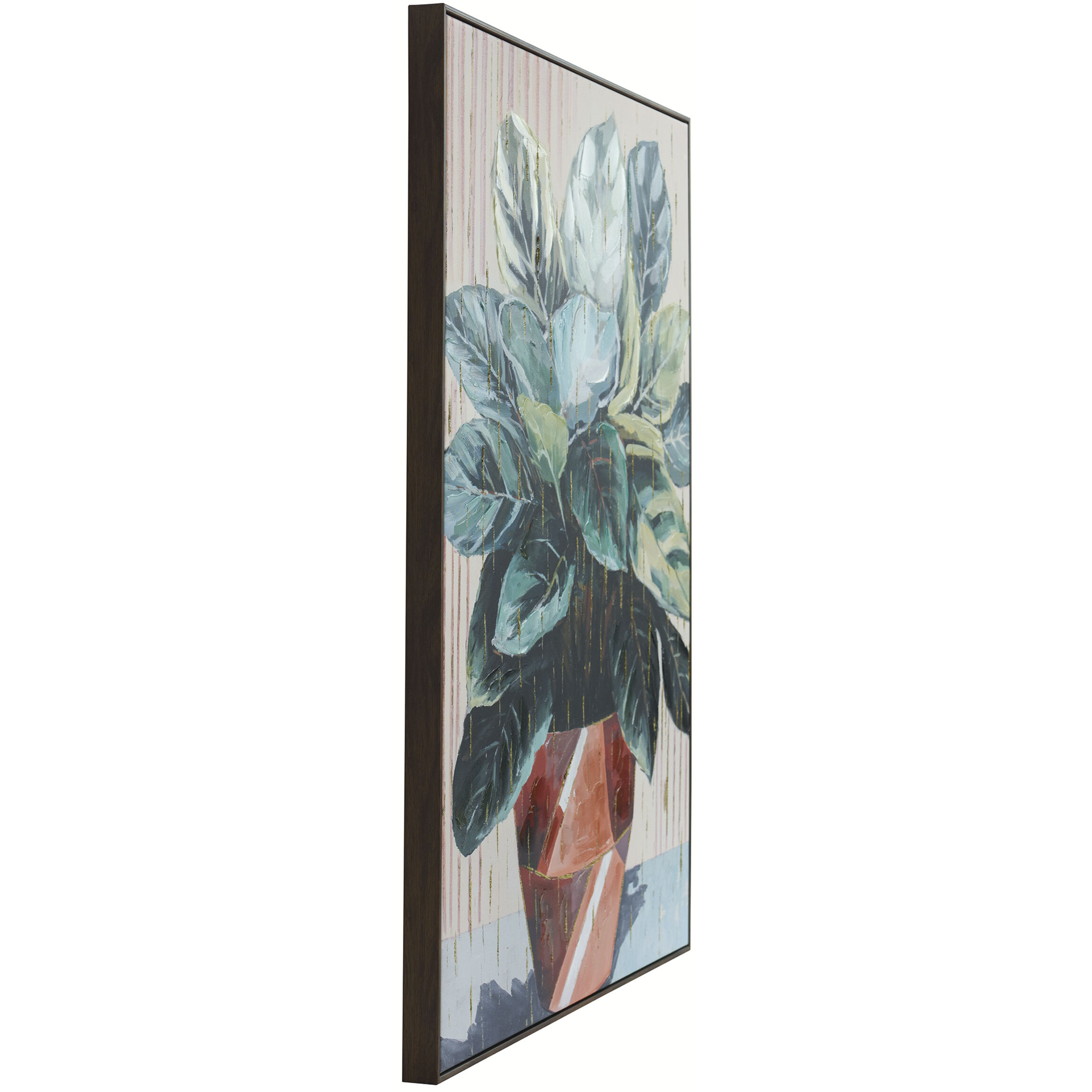 Potter Multi - Green and Orange and Gold and White Wall Art