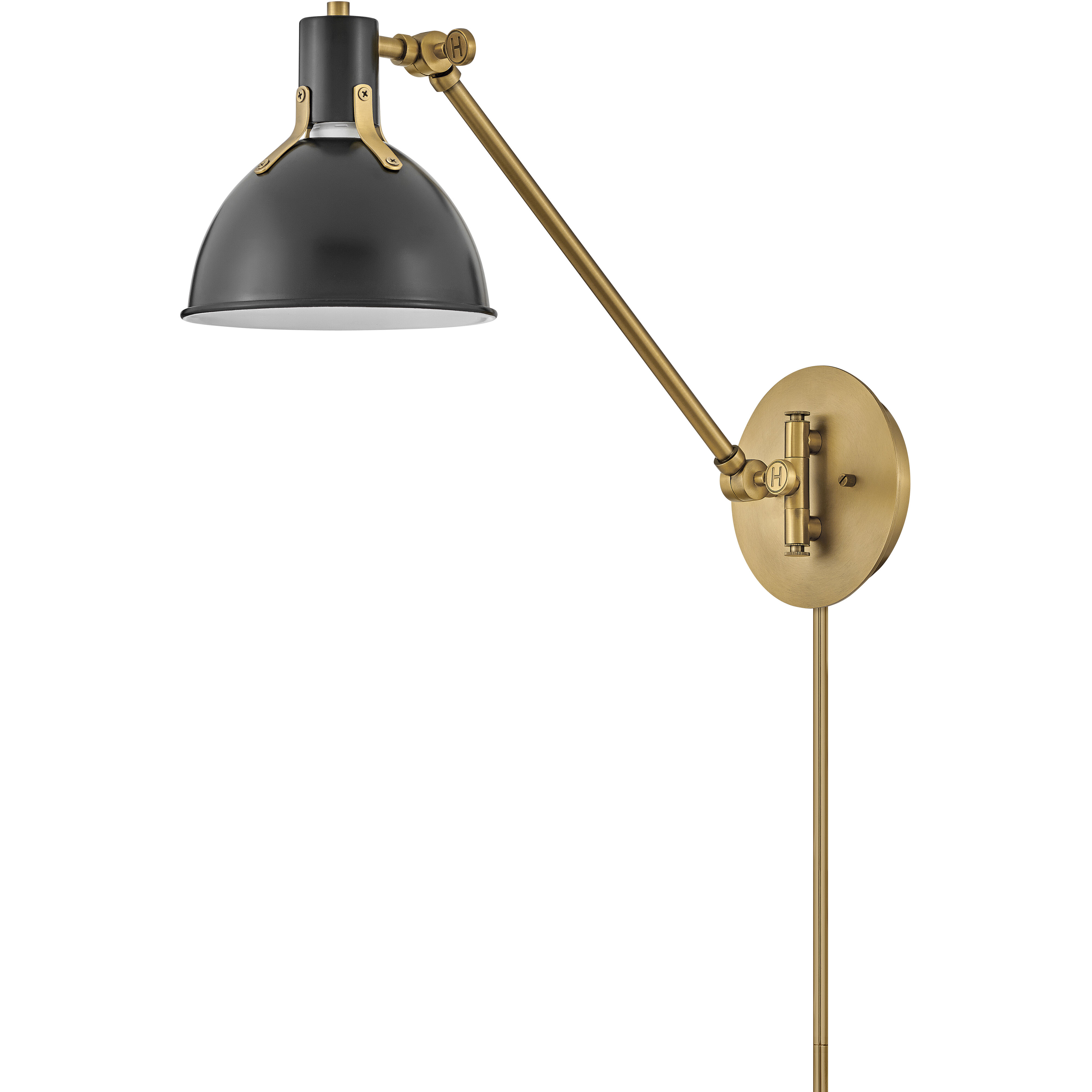 Argo 1 Light 7 inch Satin Black with Lacquered Brass Indoor Wall Sconce Wall Light