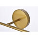 Hanson 2 Light 19 inch Brass Bath Sconce Wall Light
