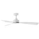 Coastal Elements Iver 56 inch Matte White Fan, Dual Mount