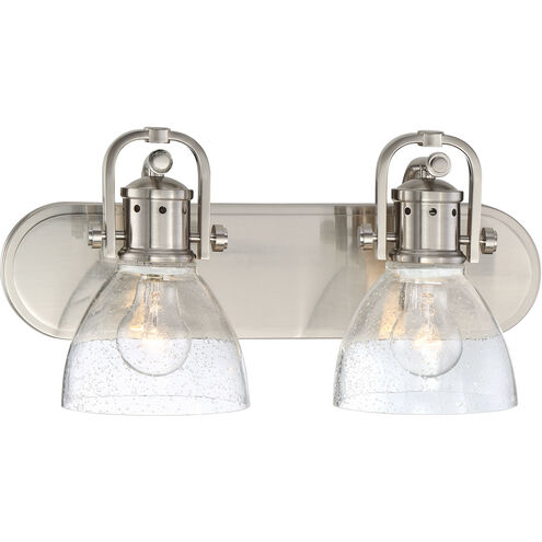 ML 2 Light 16 inch Brushed Nickel Bath Light Wall Light