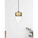Ashwell 1 Light 7 inch Satin Gold Pendant Ceiling Light