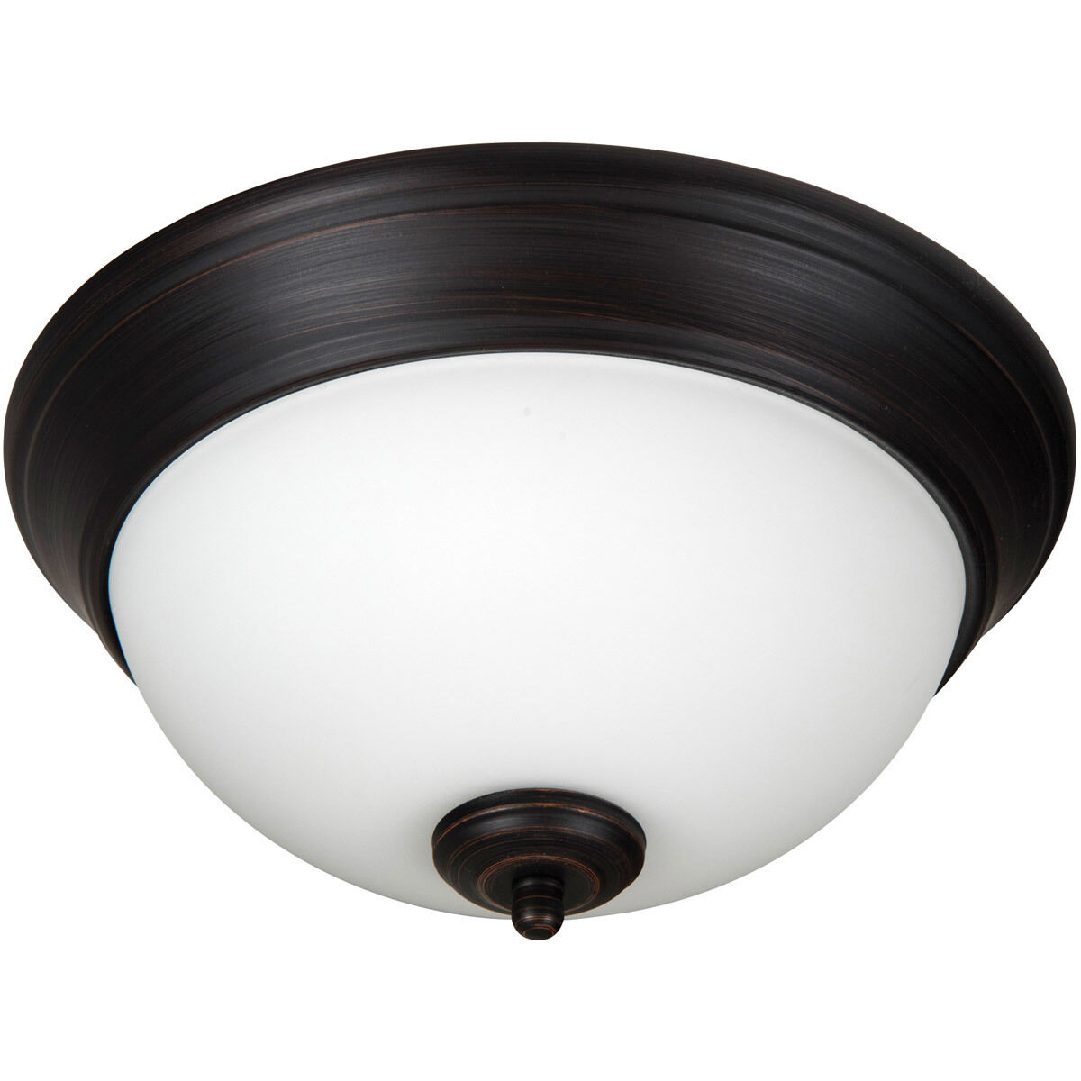 Pro Builder 2 Light 11 inch Aged Bronze Brushed Flushmount Ceiling Light