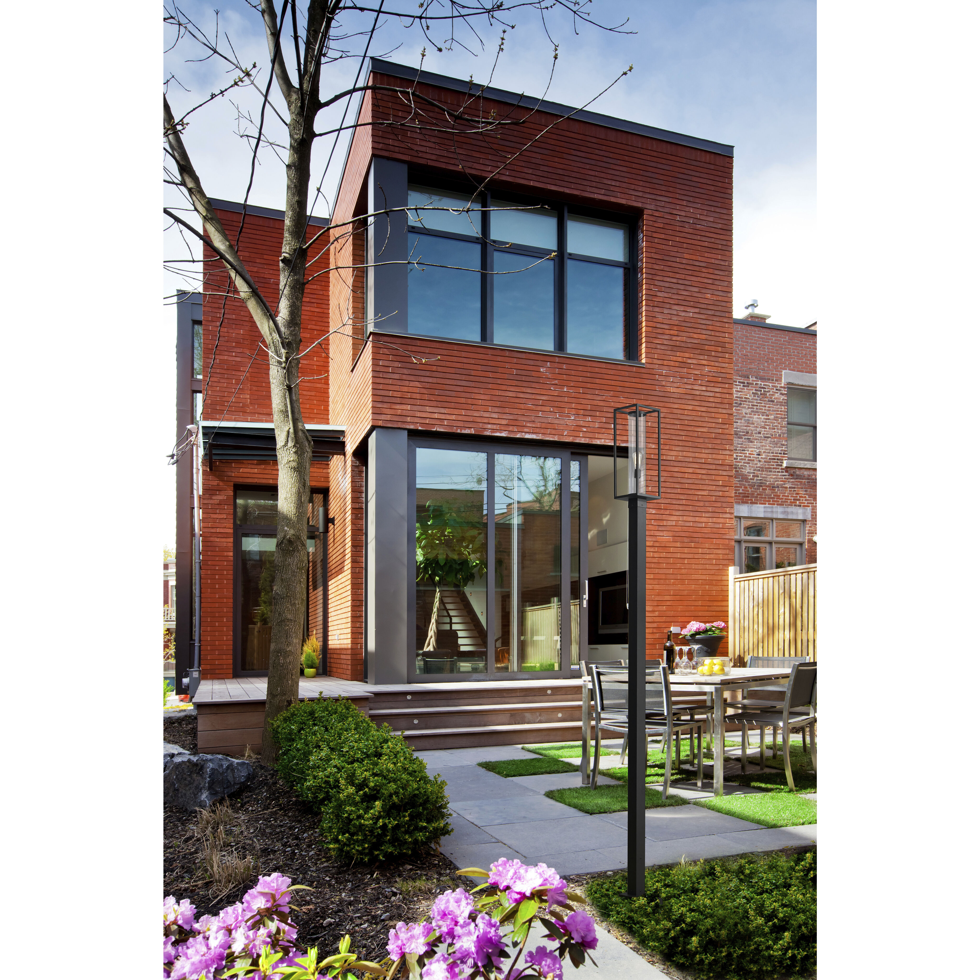 Dunbroch 1 Light 120.25 inch Black Outdoor Post Mounted Fixture