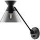 Alora Mood Mauer 1 Light 7.88 inch Matte Black Bath Vanity Light Wall Light