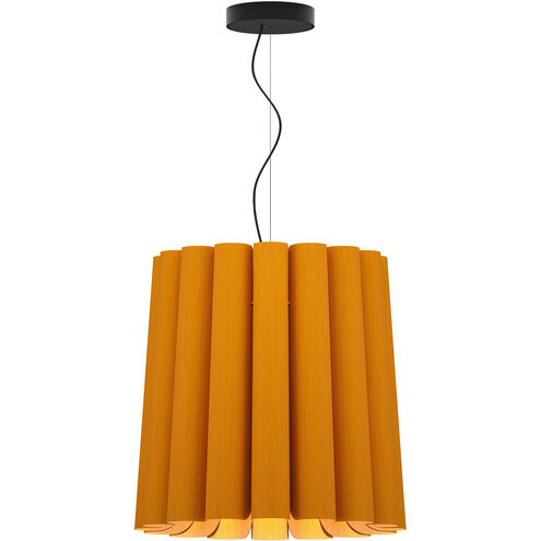 Renata 1 Light 22 inch Black Pendant Ceiling Light in Ocher/Ash, 22 in / Long, WEP Collection