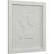 Ispra Matte White Wall Decor, Set of 4