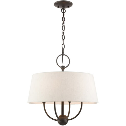 Cartwright 4 Light 18 inch English Bronze Pendant Chandelier Ceiling Light