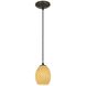 Brandy FireBird 1 Light 6 inch Oil Rubbed Bronze Pendant Ceiling Light in White Firebird, Cord