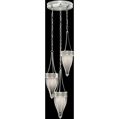 Mirage 3 Light 17.5 inch Silver Pendant Ceiling Light