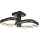 Rave LED 17 inch Matte Black Flush Mount Ceiling Light