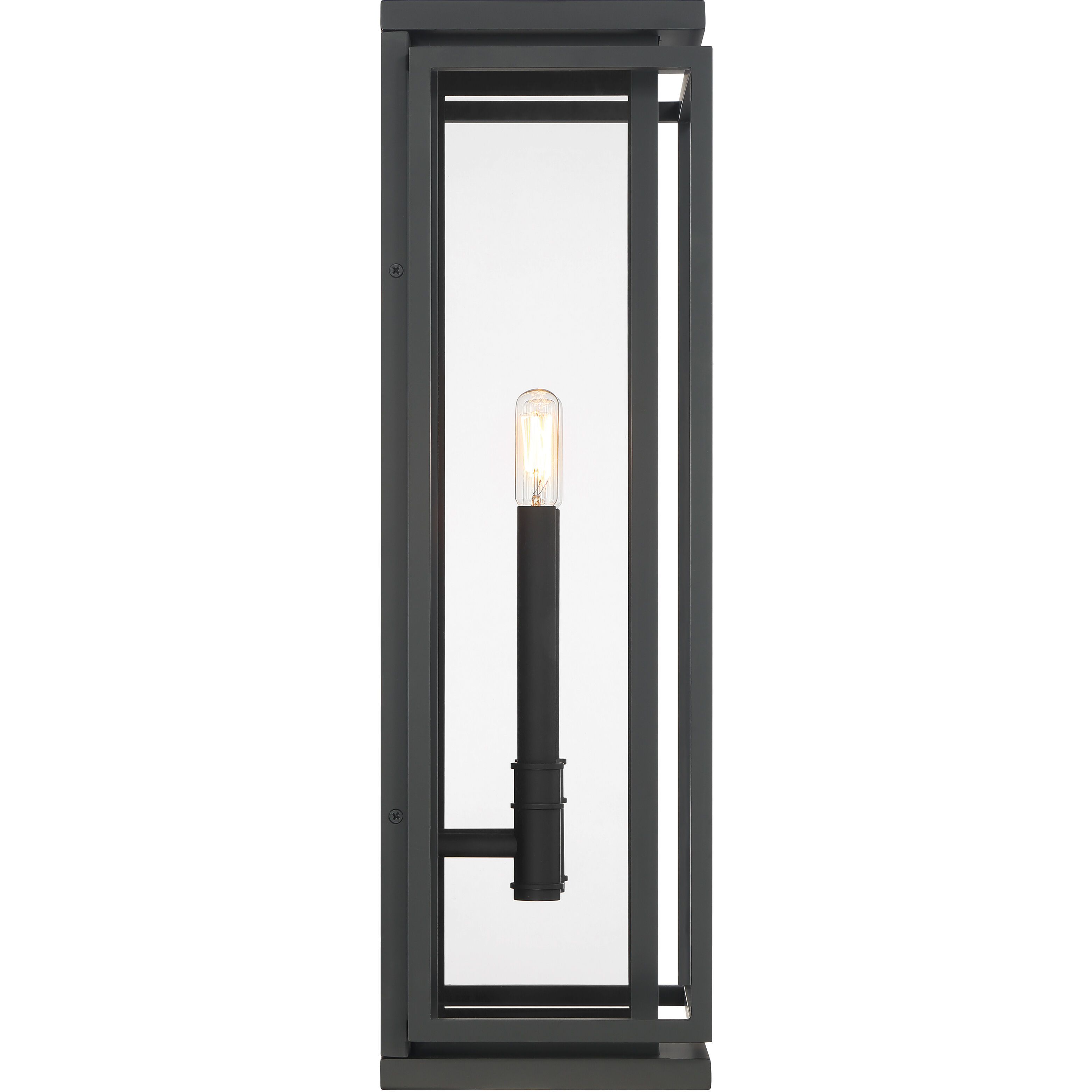 Stratford 2 Light 23.5 inch Dark Matte Black Outdoor Wall Sconce