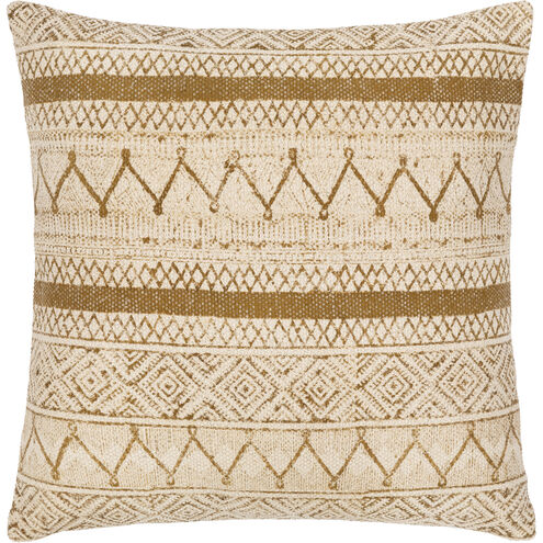 Janya 20 inch Light Beige Pillow Kit in 20 x 20, Square