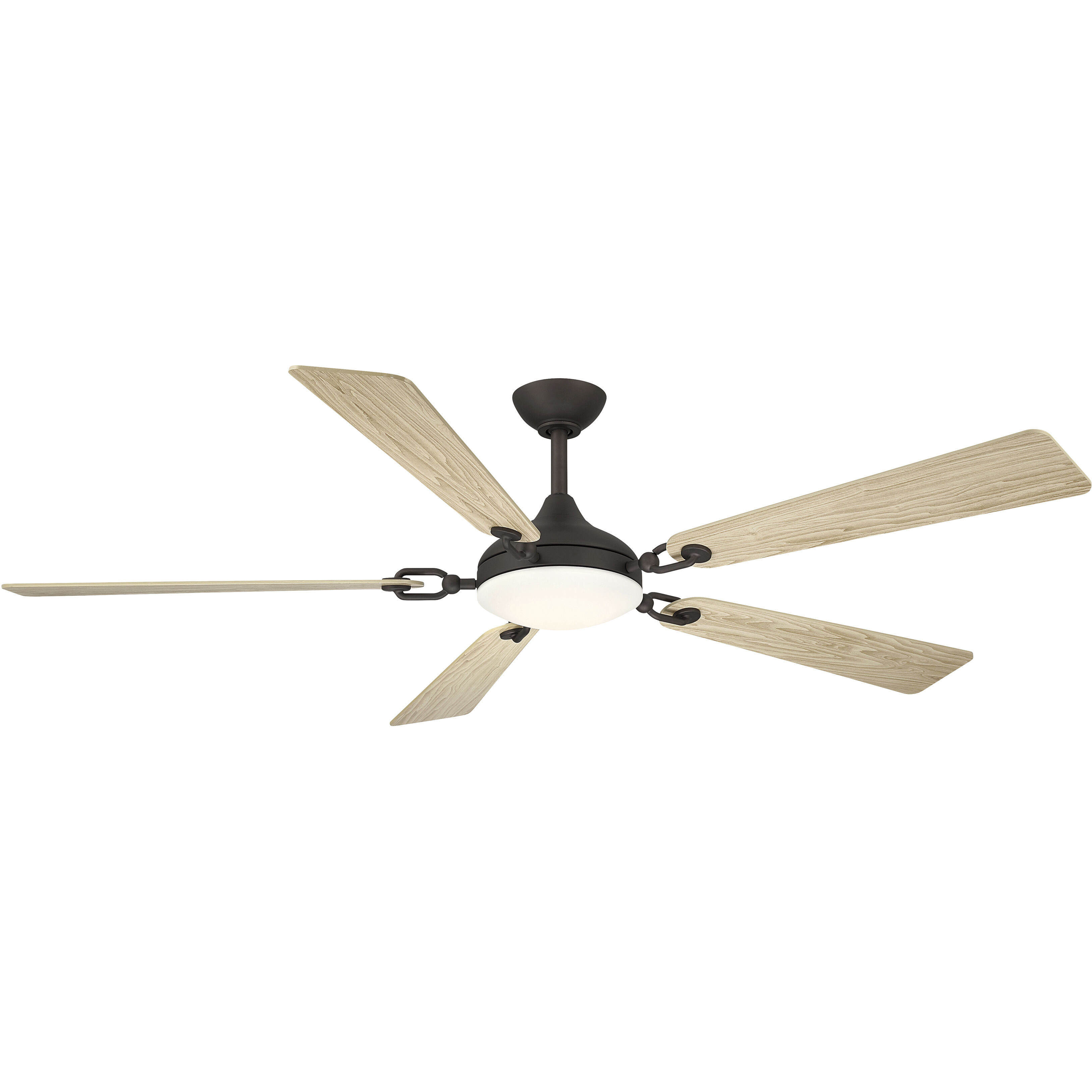 Cadena 65 inch Dark Bronze with White Oak Blades Smart Ceiling Fan