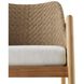 Chilton Pearl and Dark Blonde with Natural Teak Outdoor Dining Chair