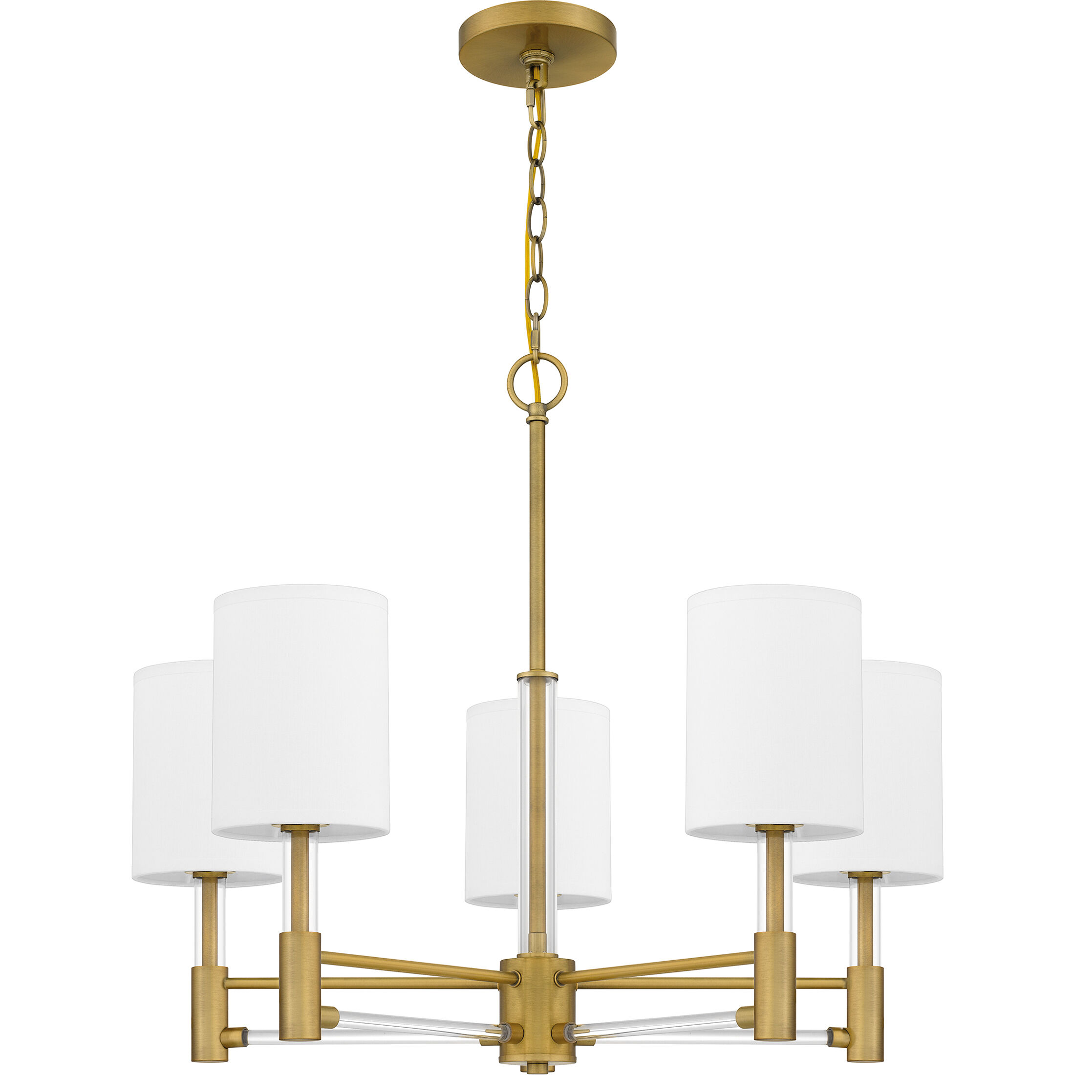 Gretchen 5 Light 26 inch Aged Brass Chandelier Ceiling Light