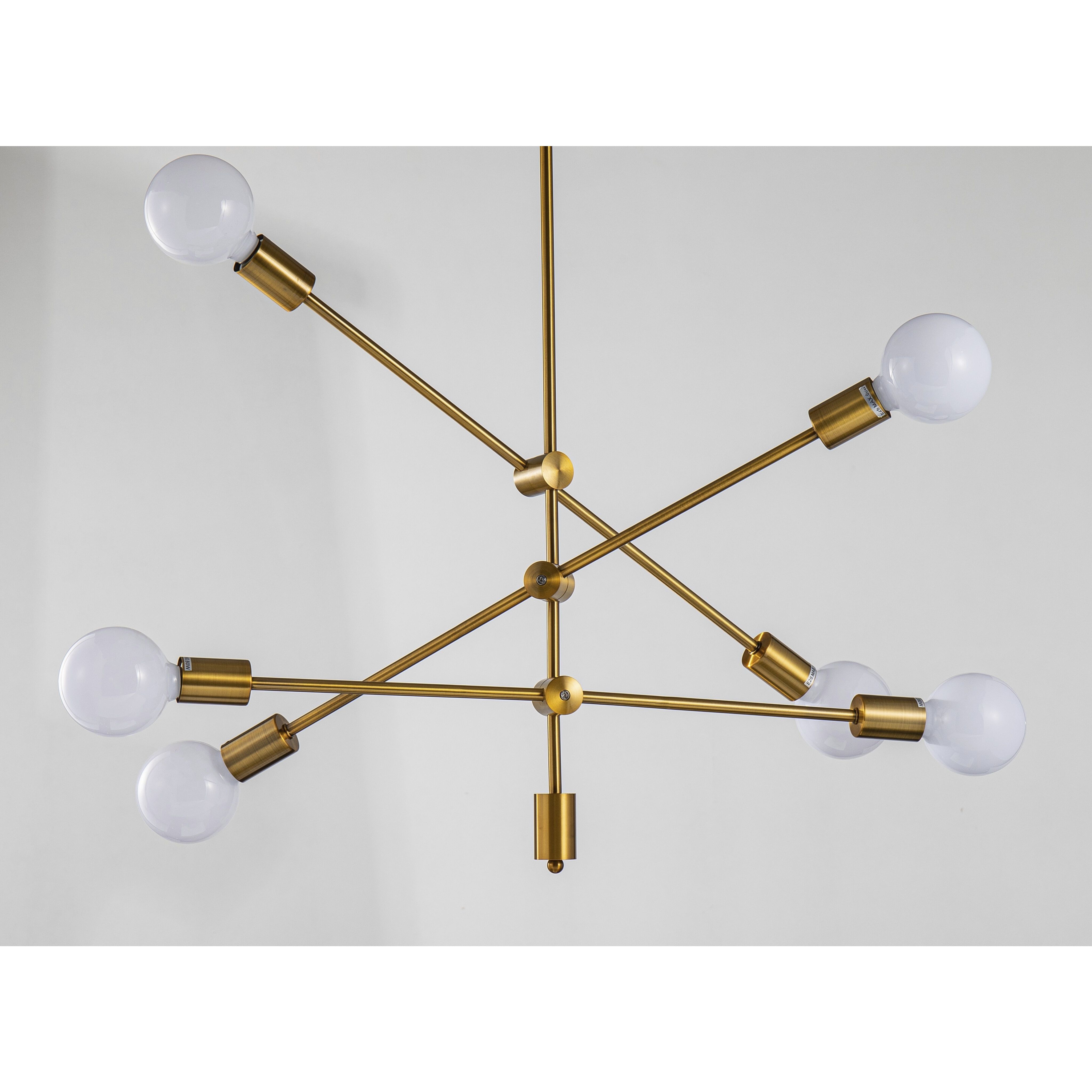 Canada 6 Light 26.8 inch Antique Gold Chandelier Ceiling Light
