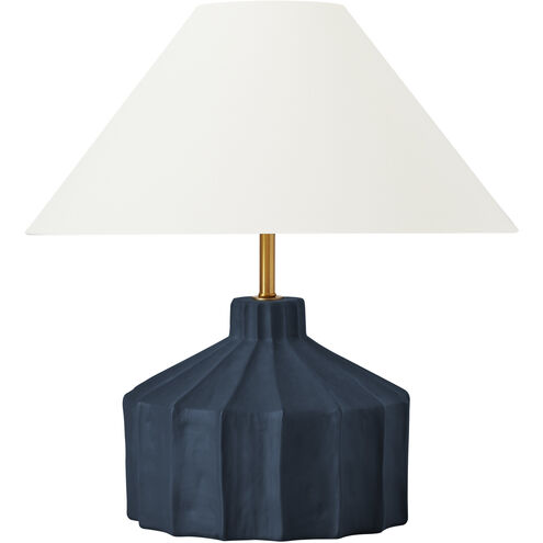 Kelly by Kelly Wearstler Veneto 18.5 inch 9 watt Matte Medium Blue Wash Table Lamp Portable Light