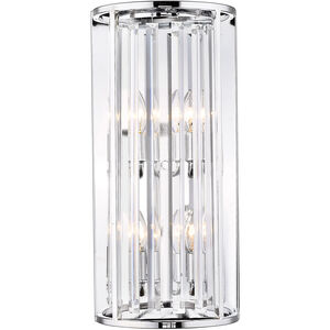 Monarch 4 Light 10 inch Chrome Wall Sconce Wall Light in 8