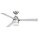 Antron LED 42 inch Satin Nickel with Silver Blades Ceiling Fan