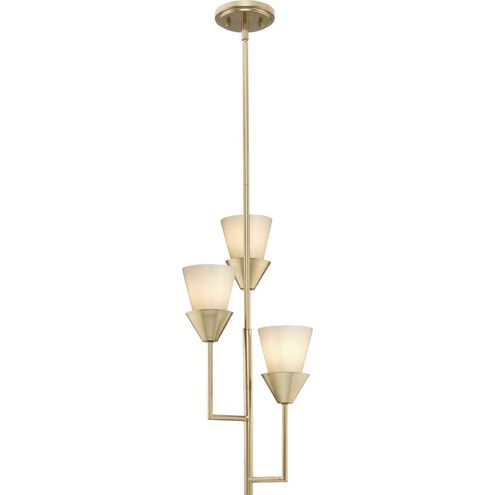 Pinellas 3 Light 12 inch Soft Gold Pendant Ceiling Light, Design Series