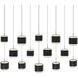 Banded LED 11.5 inch Black Chandelier Ceiling Light, dweLED