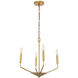Enzo 4 Light 18 inch Brass Pendant Ceiling Light
