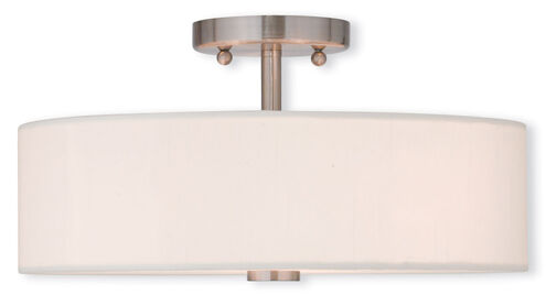 Meridian 3 Light 15.00 inch Semi-Flush Mount