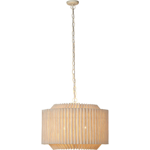 Theory 4 Light 26.75 inch Off-White Chandelier Ceiling Light
