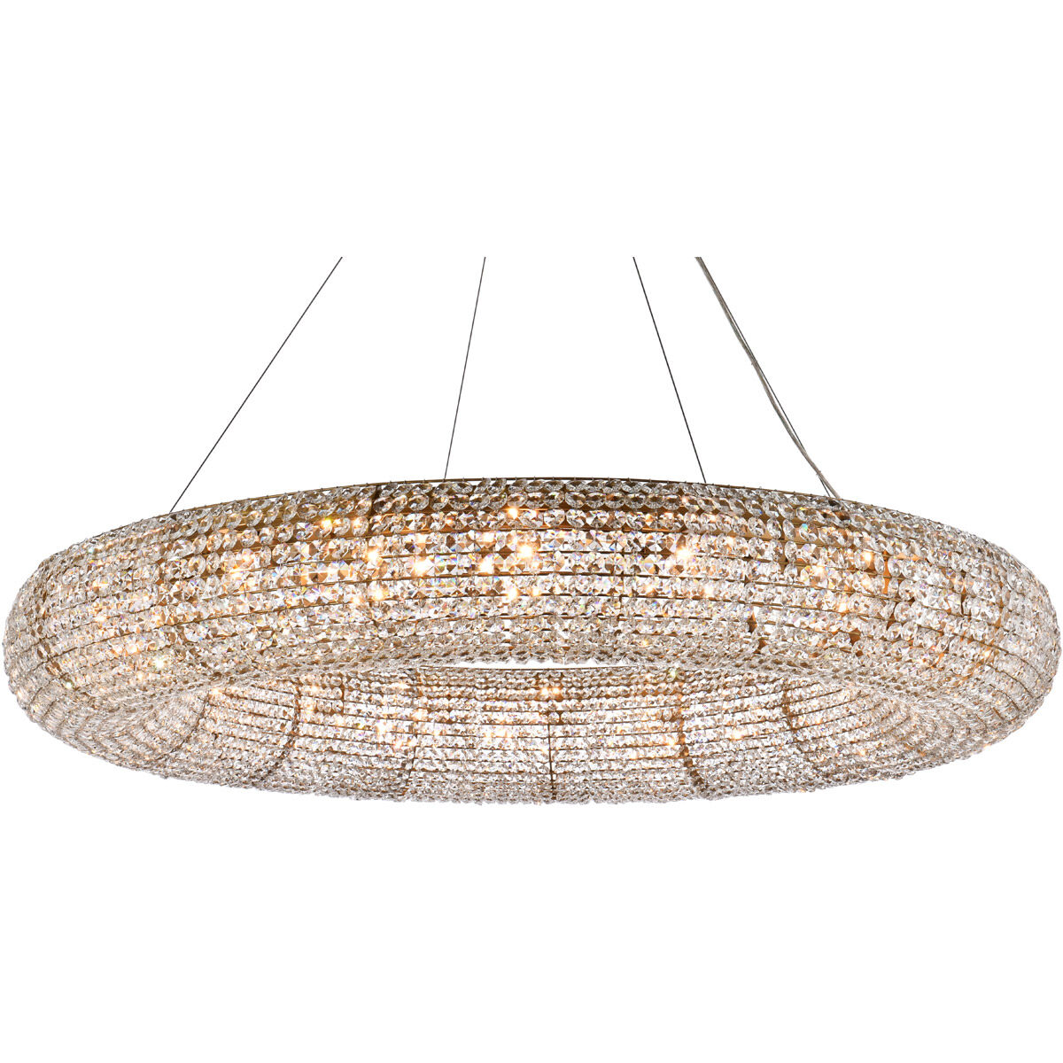 Paris 20 Light 52 inch Brass Chandelier Ceiling Light