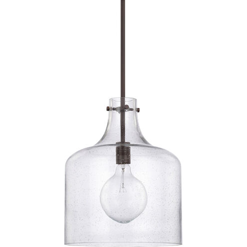 Elijah 1 Light 12 inch Bronze Pendant Ceiling Light