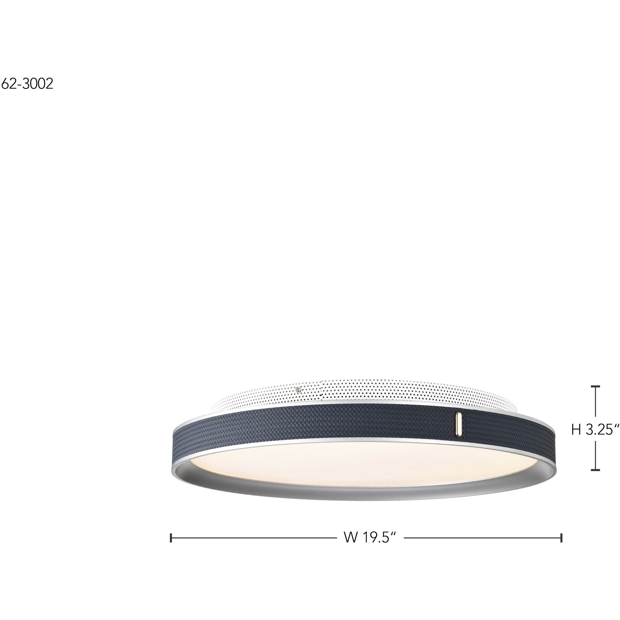Bandon LED 19.5 inch Gray Flush Mount Ceiling Light