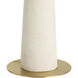 Nicolette 69.5 inch 150.00 watt Ivory and Antique Brass Floor Lamp Portable Light