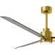 Atlas Alessandra-LK 56 inch Brushed Brass with Gray Ash Blades Indoor/Outdoor Ceiling Fan