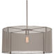 Uptown Mesh 1 Light 24.3 inch Graphite Chandelier Ceiling Light, Drum