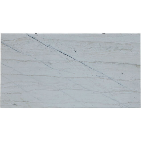 Archie Cerused White / Agros White Stone / Antique Bronze Cabinet