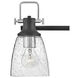 Easton 3 Light 24 inch Black with Chrome Vanity Light Wall Light in Black/Chrome