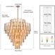 Fire and Ice 21 Light 34 inch Lacquered Gold Chandelier Ceiling Light in Champagne Glass